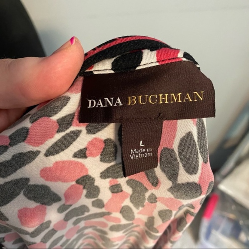 DANA BUCHMAN geo print long sleeve sheath dress - Picture 6 of 6